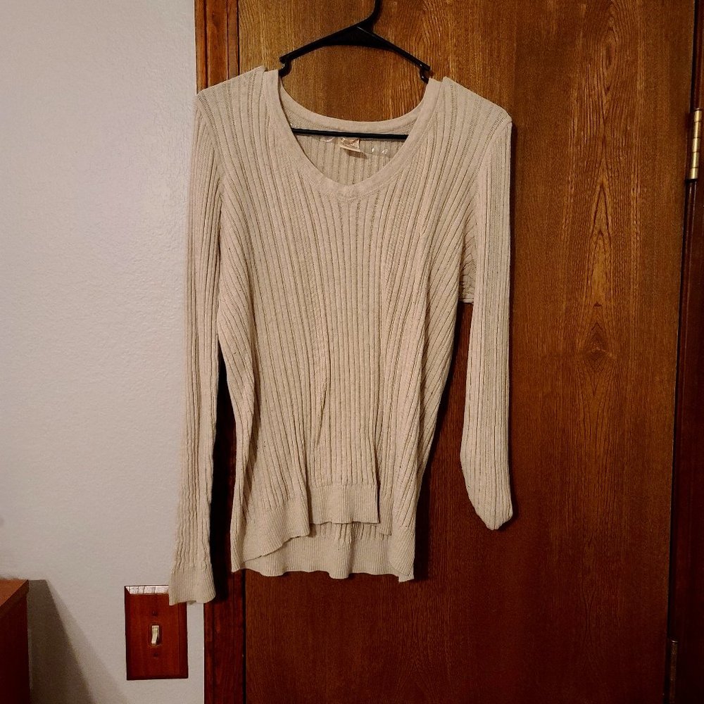 ** 2 for $25 ** Faded Glory Cream Sweater